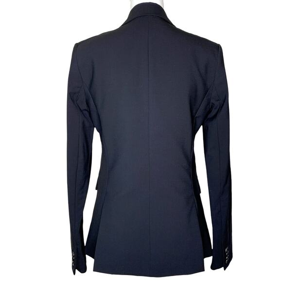Veronica Beard Black Wool Single Button Classic Dickey Jacket Blazer Size 2 - Picture 5 of 10